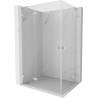 Mexen Lunar L Duo cabine de douche pivotante gauche 90 x 80 cm, transparent, nickel brossé - 834L-090L-080P-97-00