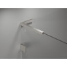 Mexen Lunar L Duo cabine de douche pivotante gauche 90 x 80 cm, transparent, nickel brossé - 834L-090L-080P-97-00