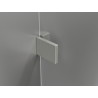 Mexen Lunar L Duo cabine de douche pivotante gauche 90 x 80 cm, transparent, nickel brossé - 834L-090L-080P-97-00