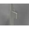 Mexen Lunar L Duo cabine de douche pivotante gauche 90 x 80 cm, transparent, nickel brossé - 834L-090L-080P-97-00