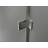 Mexen Lunar L Duo cabine de douche pivotante gauche 90 x 80 cm, transparent, nickel brossé - 834L-090L-080P-97-00