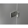 Mexen Lunar L Duo cabine de douche pivotante gauche 90 x 80 cm, transparent, nickel brossé - 834L-090L-080P-97-00