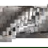 Mexen Lunar L cabine de douche à porte battante droite 85 x 70 cm, transparent, nickel brossé - 834L-085-070-97-00-P