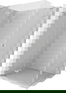 Mexen Lunar L Duo cabine de douche pivotante gauche 100 x 90 cm, transparent, nickel brossé - 834L-100L-090P-97-00