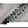 Mexen Roma cabine de douche ouvrante 115 x 100 cm, transparent, chrome - 854-115-100-01-00