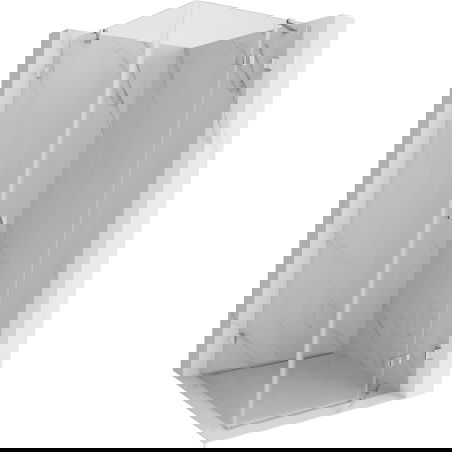 Mexen Lunar cabine de douche pivotante droite 80 x 80 cm, transparent, chrome - 834-080-080-01-00-P