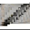 Mexen Roma cabine de douche battante 70 x 70 cm, transparent, or - 854-070-070-50-00