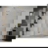 Mexen Roma cabine de douche pivotante 70 x 100 cm, transparent, dorée - 854-070-100-50-00