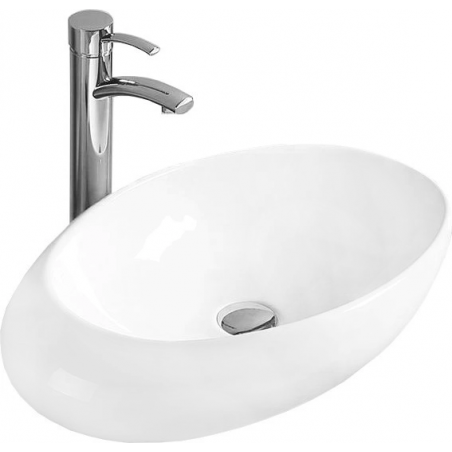 Mexen Malwa lavabo de comptoir 59 x 36 cm, Blanc - 21435900