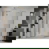 Mexen Roma cabine de douche pivotante 100 x 80 cm, transparent, dorée - 854-100-080--50-00