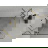 Mexen Roma cabine de douche pivotante 100 x 80 cm, transparent, dorée - 854-100-080--50-00