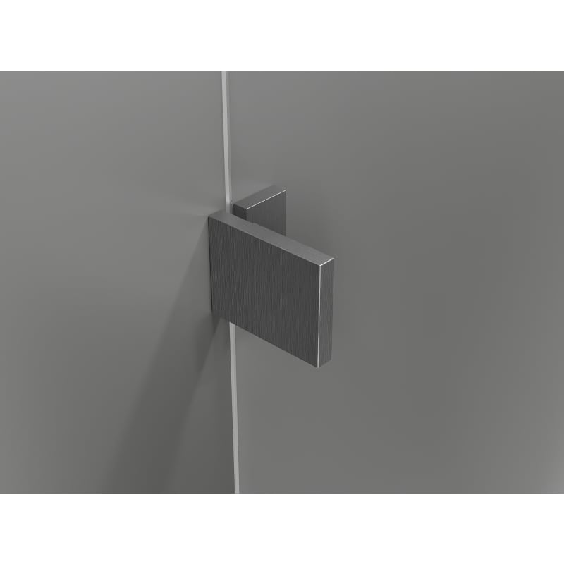 Mexen Lunar cabine de douche pivotante droite 90 x 90 cm, transparent, gris canon brossé - 834-090-090-66-00-P