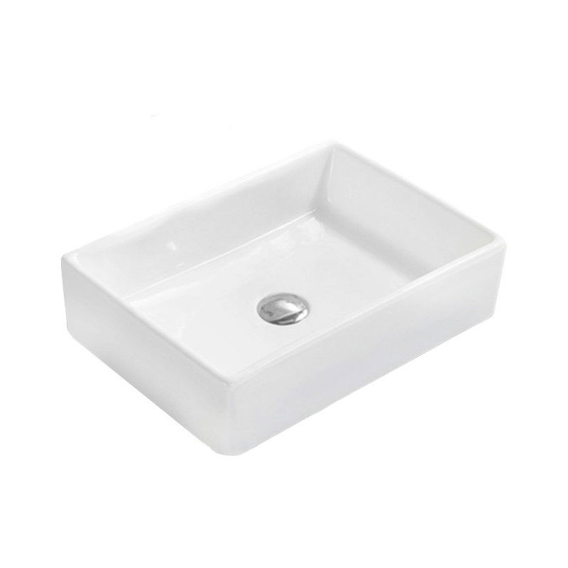 Mexen Dina lavabo de comptoir 47 x 33 cm, Blanc - 21454700