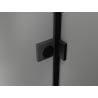 Mexen Lunar cabine de douche pivotante droite 90 x 90 cm, transparent, noir - 834-090-090-70-00-P