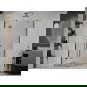 Cabine de douche battante Mexen Roma 70 x 70 cm, transparente, noire - 854-070-070-70-00