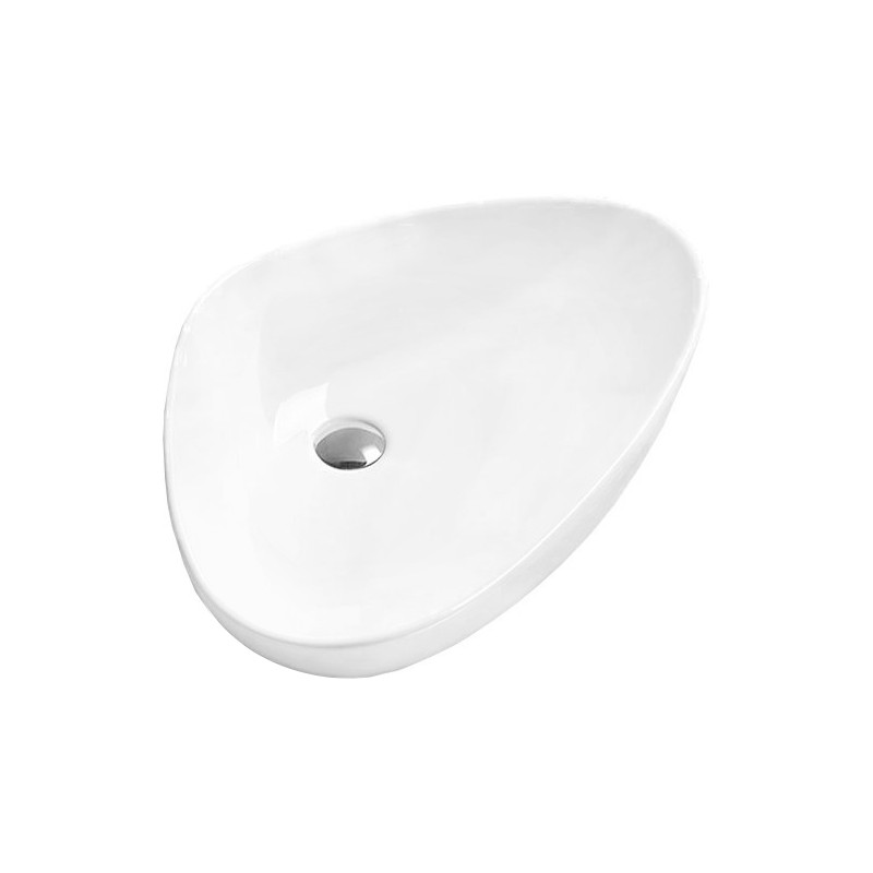 Mexen Bella lavabo de comptoir 59 x 39 cm, Blanc - 21465900