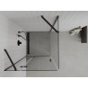 Mexen Roma cabine de douche pivotante 100 x 100 cm, transparente, noire - 854-100-100-70-00