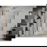 Mexen Roma cabine de douche pivotante 100 x 100 cm, transparent, noir - 854-100-100-70-00