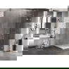 Mexen Lunar cabine de douche droite 70 x 70 cm, transparent, nickel brossé - 834-070-070-97-00-P