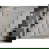 Mexen Roma cabine de douche pivotante 70 x 90 cm, transparent, noir - 854-070-090-70-00