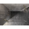 Mexen Lunar cabine de douche pivotante gauche 100 x 80 cm, transparent, or - 834-100-080-50-00-L