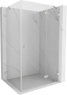 Mexen Lunar cabine de douche pivotante droite 95 x 80 cm, transparent, nickel brossé - 834-095-080-97-00-P