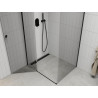 Mexen Roma cabine de douche pivotante 80 x 120 cm, transparente, noire - 854-080-120-70-00