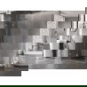 Cabine de douche battante gauche Mexen Lunar T 140 x 70 cm, transparent, chrome - 834T-140-070-01-00-L