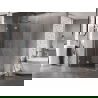 Cabine de douche battante gauche Mexen Lunar T 140 x 70 cm, transparent, chrome - 834T-140-070-01-00-L