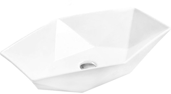 Mexen Elena lavabo de comptoir 63 x 41 cm, Blanc - 21476300