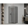 Mexen Roma cabine de douche battante 70 x 70 cm, graphite, chrome - 854-070-070-01-40