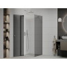 Mexen Roma cabine de douche battante 70 x 70 cm, graphite, chrome - 854-070-070-01-40