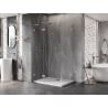 Mexen Lunar L Duo cabine de douche pivotante gauche 115 x 105 cm, transparent, nickel brossé - 834L-115L-105P-97-00