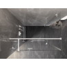 Mexen Lunar T cabine de douche pivotante gauche 120 x 110 cm, transparent, blanc - 834T-120-110-20-00-L