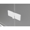 Mexen Lunar T cabine de douche pivotante gauche 120 x 110 cm, transparent, blanc - 834T-120-110-20-00-L