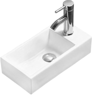 Mexen Inez lavabo à poser gauche 40 x 20 cm, blanc - 21484000L