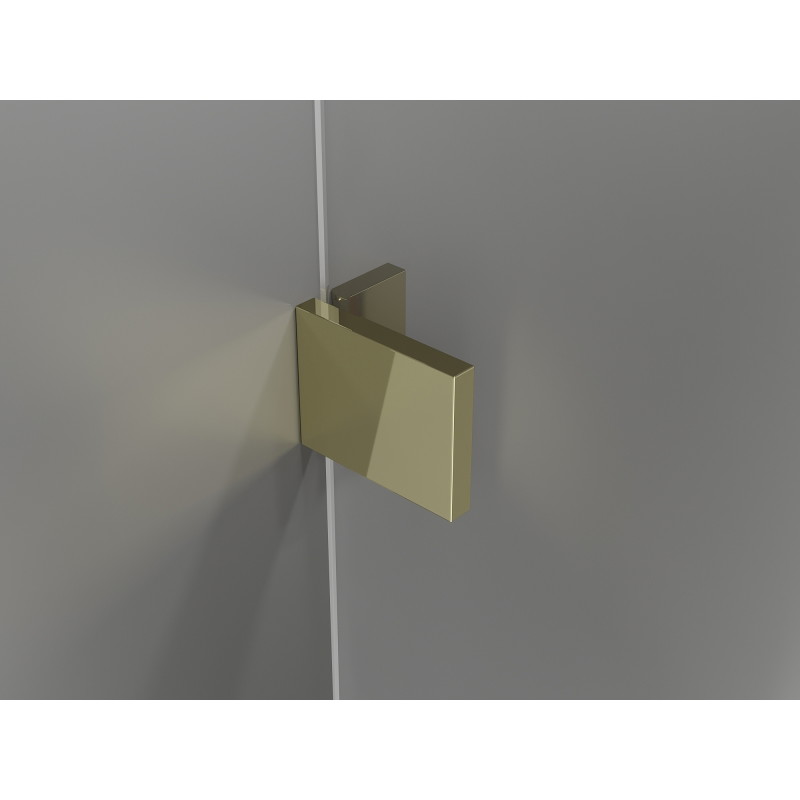 Mexen Lunar T cabine de douche pivotante gauche 110 x 80 cm, transparent, or - 834T-110-080-50-00-L