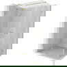 Mexen Lunar T cabine de douche à pivot gauche 130 x 90 cm, transparente, or - 834T-130-090-50-00-L