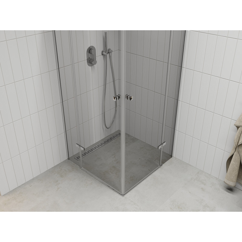 Mexen Roma Duo cabine de douche pivotante 90 x 90 cm, transparent, chrom - 854-090-090-02-00