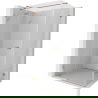 Mexen Lunar T cabine de douche à porte battante gauche 135 x 80 cm, transparent, cuivre brossé - 834T-135-080-65-00-L