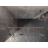 Mexen Lunar T cabine de douche à porte battante gauche 120 x 110 cm, transparent, cuivre brossé - 834T-120-110-65-00-L