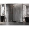 Mexen Lunar T cabine de douche pivotante gauche 125 x 120 cm, transparent, cuivre brossé - 834T-125-120-65-00-L