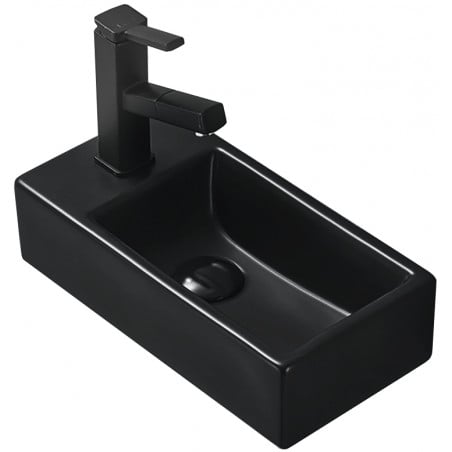 Mexen Inez lavabo autoportant droit 40 x 20 cm, noir mat - 21484085R