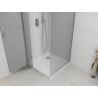 Mexen Roma cabine de douche pivotante 90 x 90 cm, transparent, chrome + receveur Flat - 854-090-090-01-00-4010