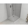 Mexen Roma cabine de douche pivotante 90 x 90 cm, transparent, chrome + receveur Flat - 854-090-090-01-00-4010