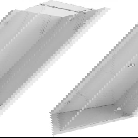 Mexen Lunar T cabine de douche pivotante droite 110 x 90 cm, transparent, chromé - 834T-110-090-01-00-P