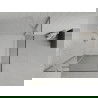 Mexen Roma cabine de douche pivotante 100 x 100 cm, transparent, chrome + receveur Flat - 854-100-100-01-00-4010