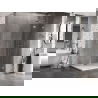 Mexen Lunar T cabine de douche pivotante droite 110 x 100 cm, transparent, chrome - 834T-110-100-01-00-P
