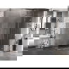 Mexen Lunar T cabine de douche pivotante droite 110 x 100 cm, transparent, chrome - 834T-110-100-01-00-P