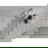 Mexen Roma cabine de douche pivotante 120 x 100 cm, transparente, chrome + receveur Plat - 854-120-100-01-00-4010